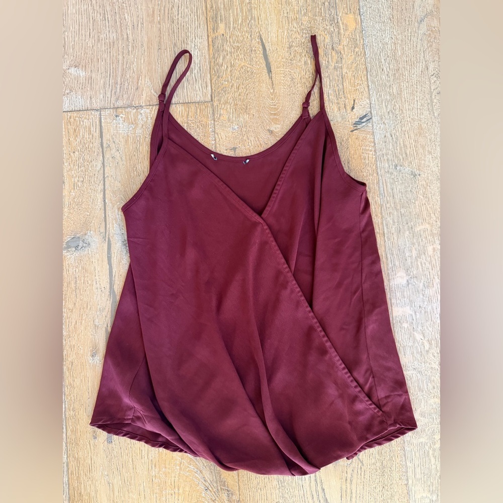 Anthropologie Elegant Burgundy Women's Top size small